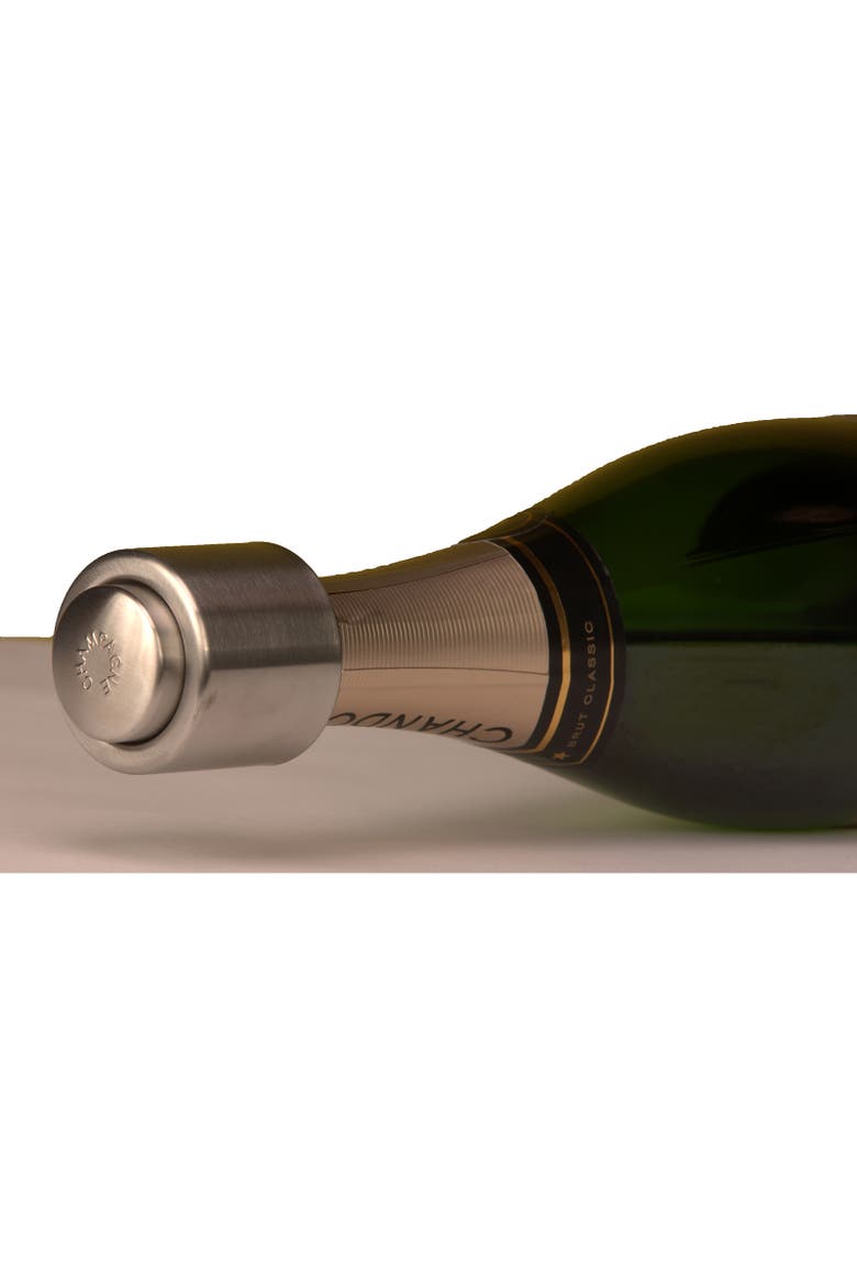 18/10 Stainless Steel Champagne Sealer, Alternate, color, Silver