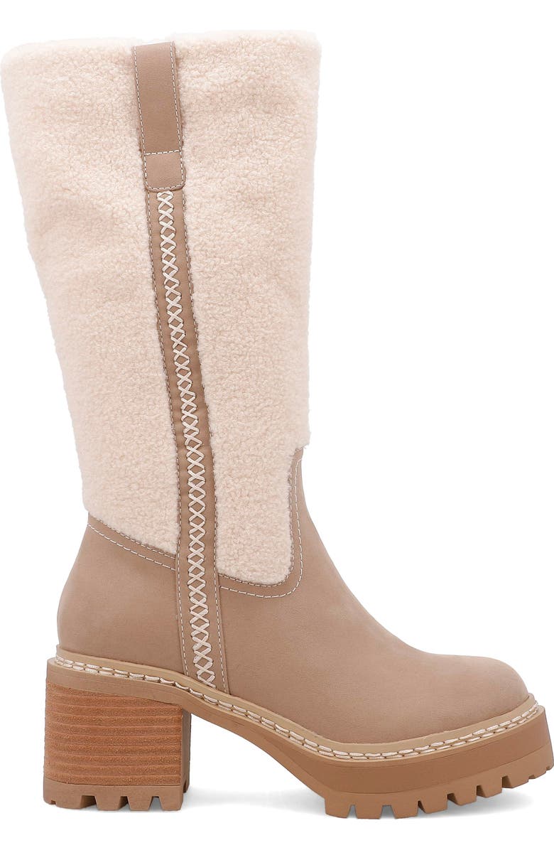 MIA Teirson Faux Shearling Platform Boot, Alternate, color,
