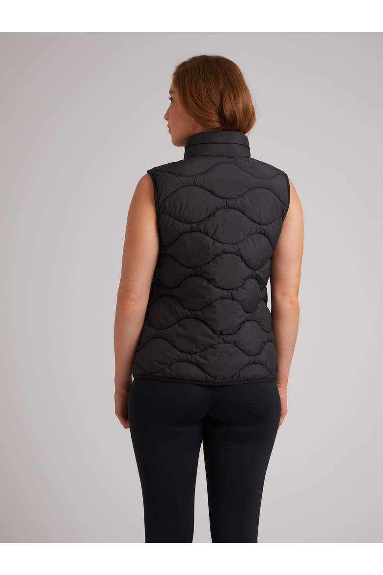Orb1T High Neck Gilet, Alternate, color, BLACK