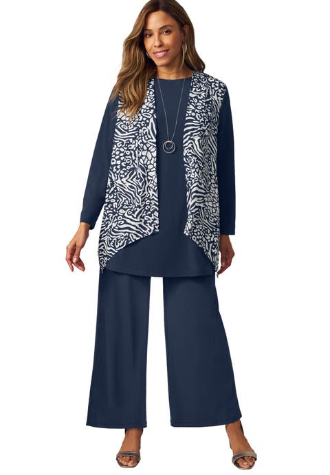 Mixed Media Cardigan (Plus)