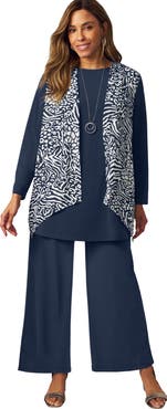 Jessica London Mixed Media Cardigan