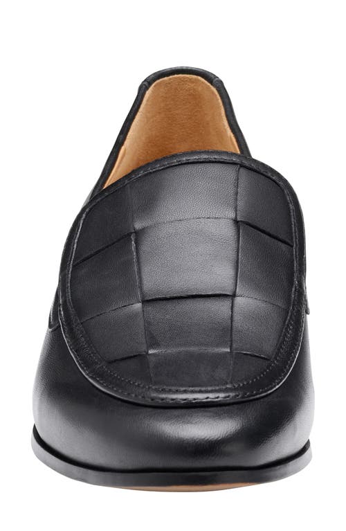 Johnston & Murphy Ali Woven Loafer In Black