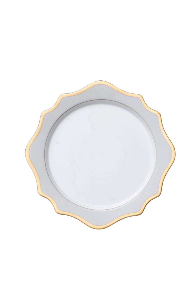 Anna Weatherley Anna's Palette Charger Plate, Main, color, Grey/Gold