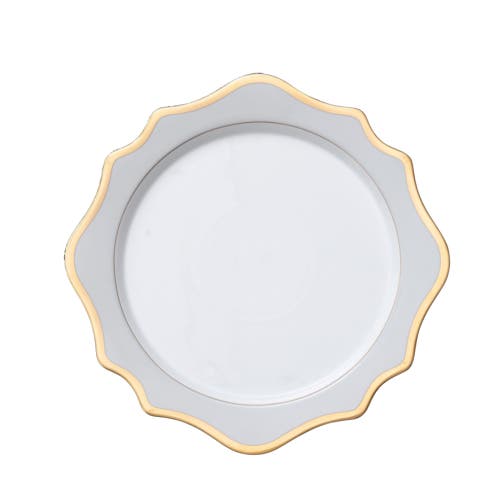 Anna Weatherley Anna's Palette Charger Plate In Grey/gold