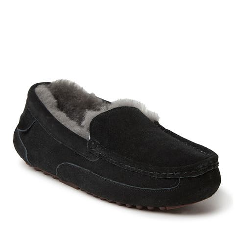 Fireside Melbourne Genuine Shearling Moccasin Slipper (Men)