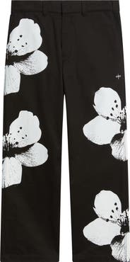 SANTO STUDIO Flower Napoli Cotton Twill Pants