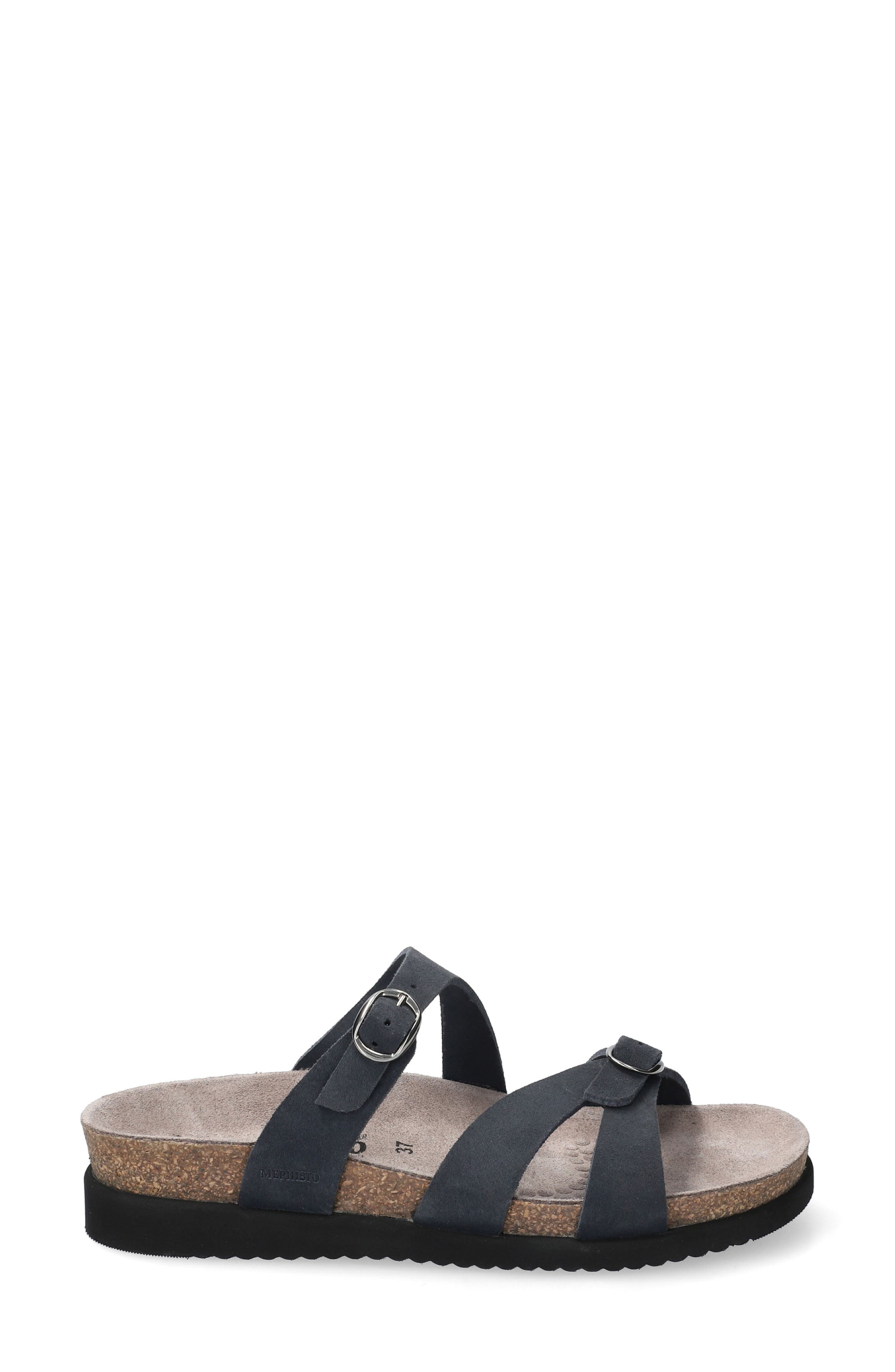 'Hannel' Sandal, Alternate, color, DEEP BLUE