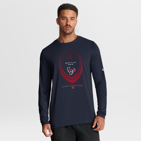Men's Nike Navy Houston Texans Legend Icon Dri-FIT Long Sleeve T-Shirt