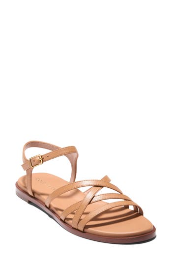 Cole Haan Flynn Strappy Sandal In Biscuit Leather
