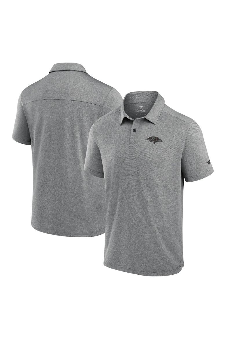 Men's Fanatics Signature Black Baltimore Ravens Front Office Tech Polo Shirt, Main, color, Black