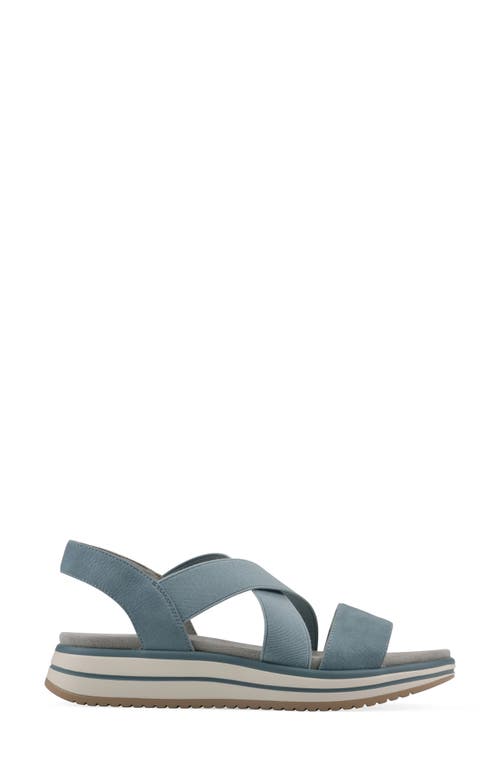 Cliffs By White Mountain Hapley Athleisure Sandal In Mid-blue Nubuck