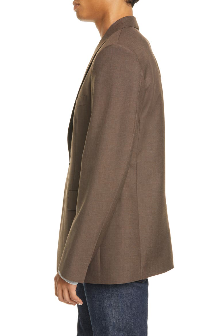 Single Breasted Blazer, Alternate, color, GREY BROWN