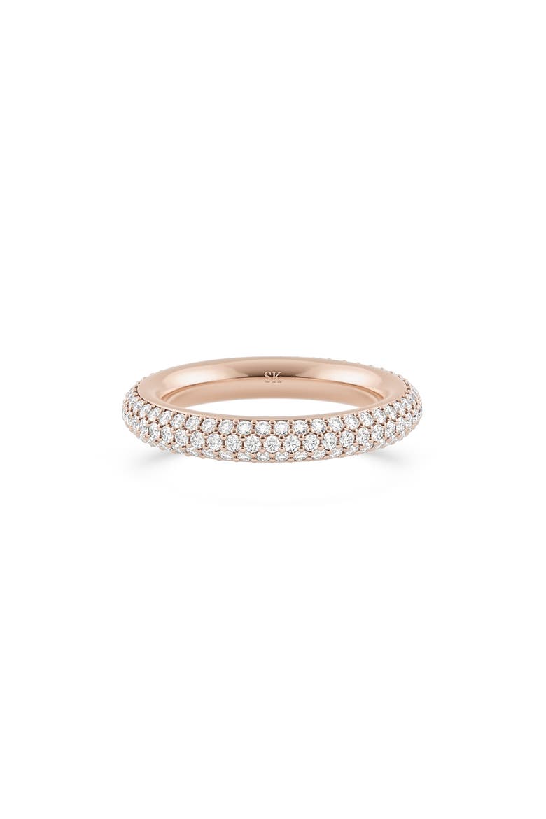 Pavé Diamond Band, Main, color, ROSE GOLD