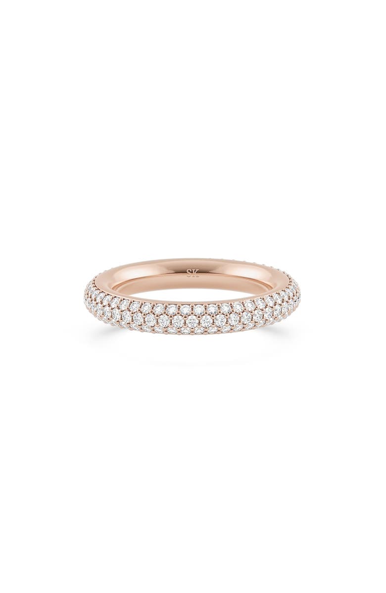 Spinelli Kilcollin Pavé Diamond Band, Main, color, Rose Gold