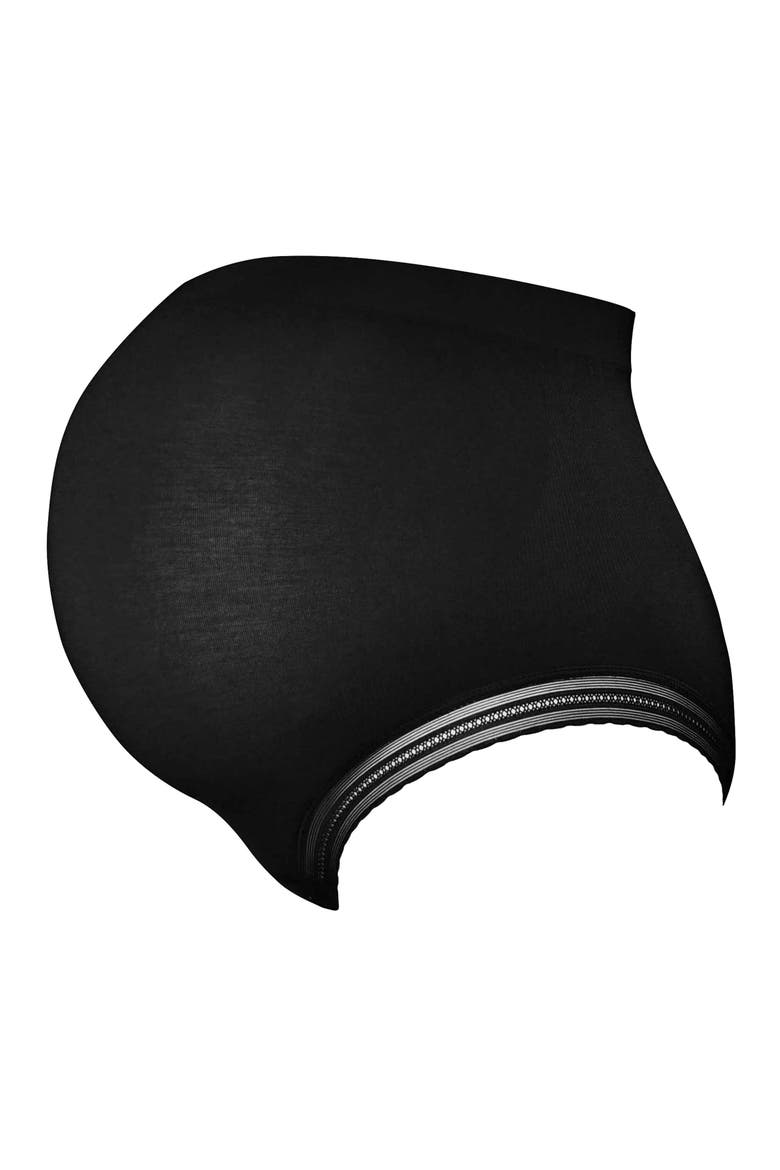 Milk Seamless High Waist Maternity Briefs, Alternate, color, BLACK