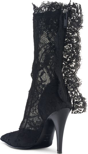 Pointed Toe Lace Boot