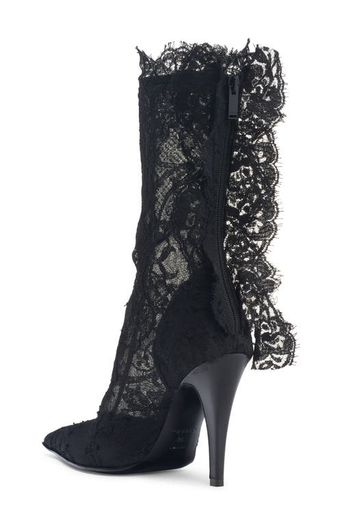 Alexander Mcqueen Mcqueen Pointed Toe Lace Boot In Multi