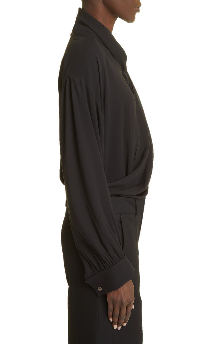 The Row Darnelle Draped Silk Top, Alternate, color, 