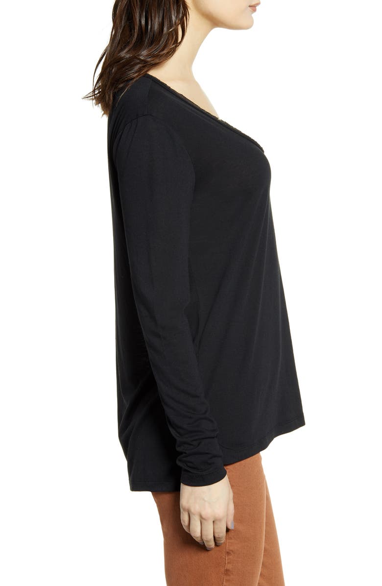 BP. Raw Edge Pocket Tee, Alternate, color,