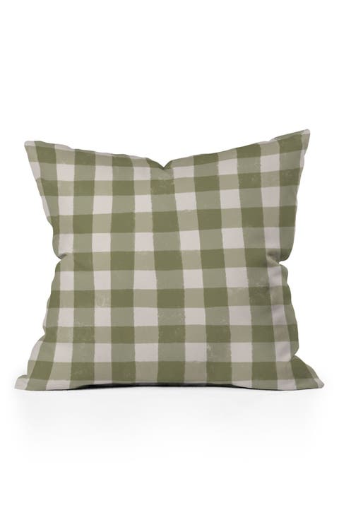 Menina Lisboa Rustic Plaid Decorative Pillow