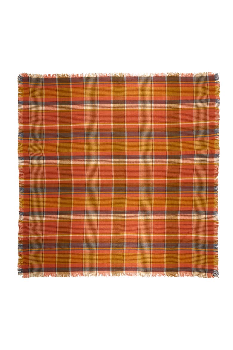 Multi Plaid Blanket Scarf (Nordstrom Exclusive), Alternate, color, SWEET DAHLIA MULTI