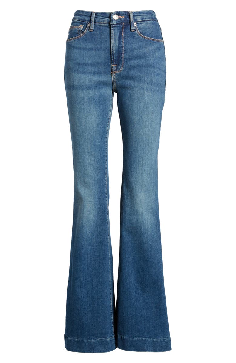 Good American Good Legs Flare Jeans, Alternate, color, Blue004