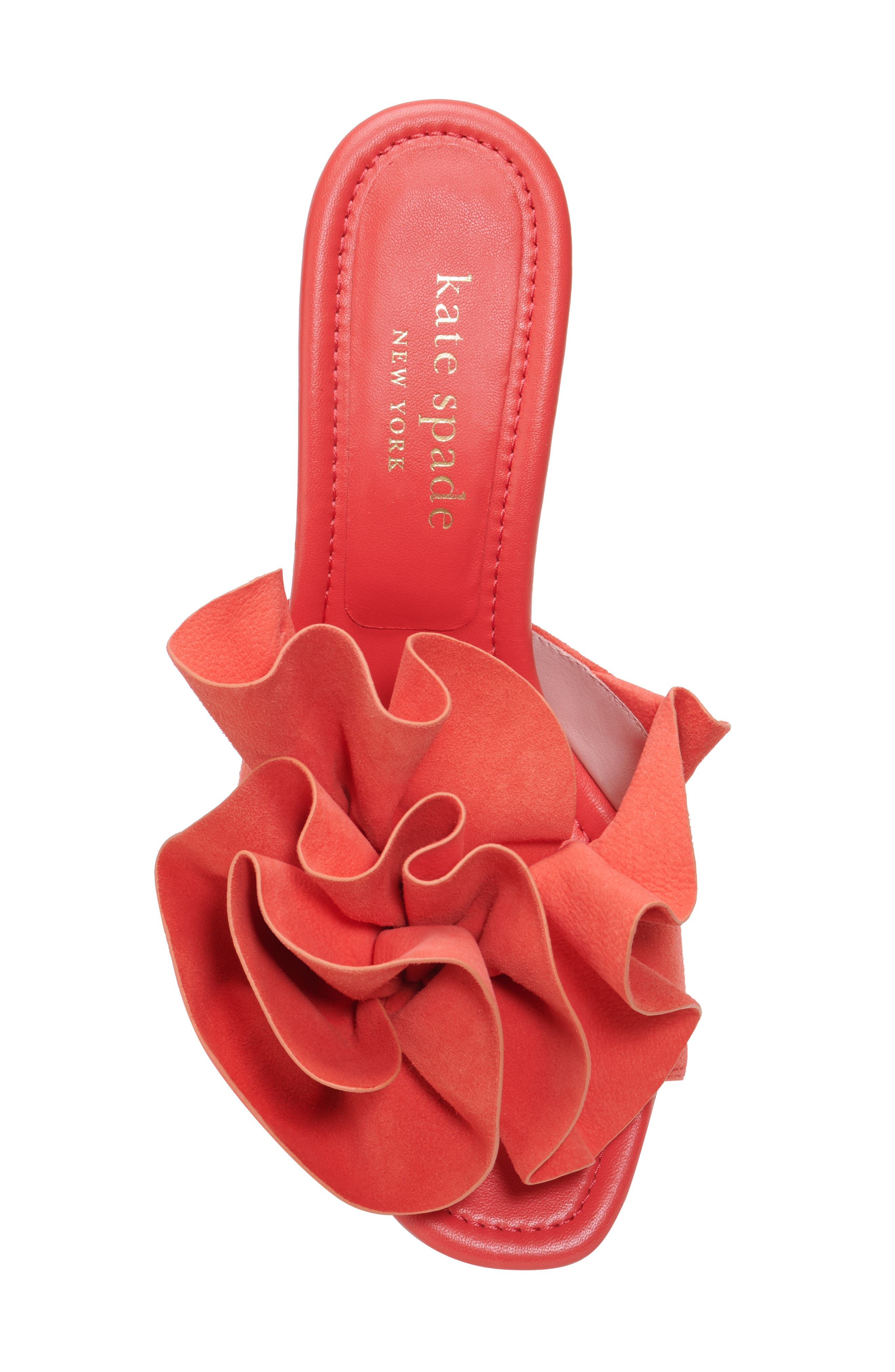 flourish flower accent sandal, Alternate, color, PONDEROSA RED