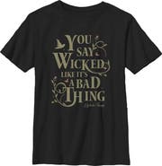 Wicked: For Good Boy's Wicked For Good You Say It Like It's a Bad Thing Graphic T-Shirt