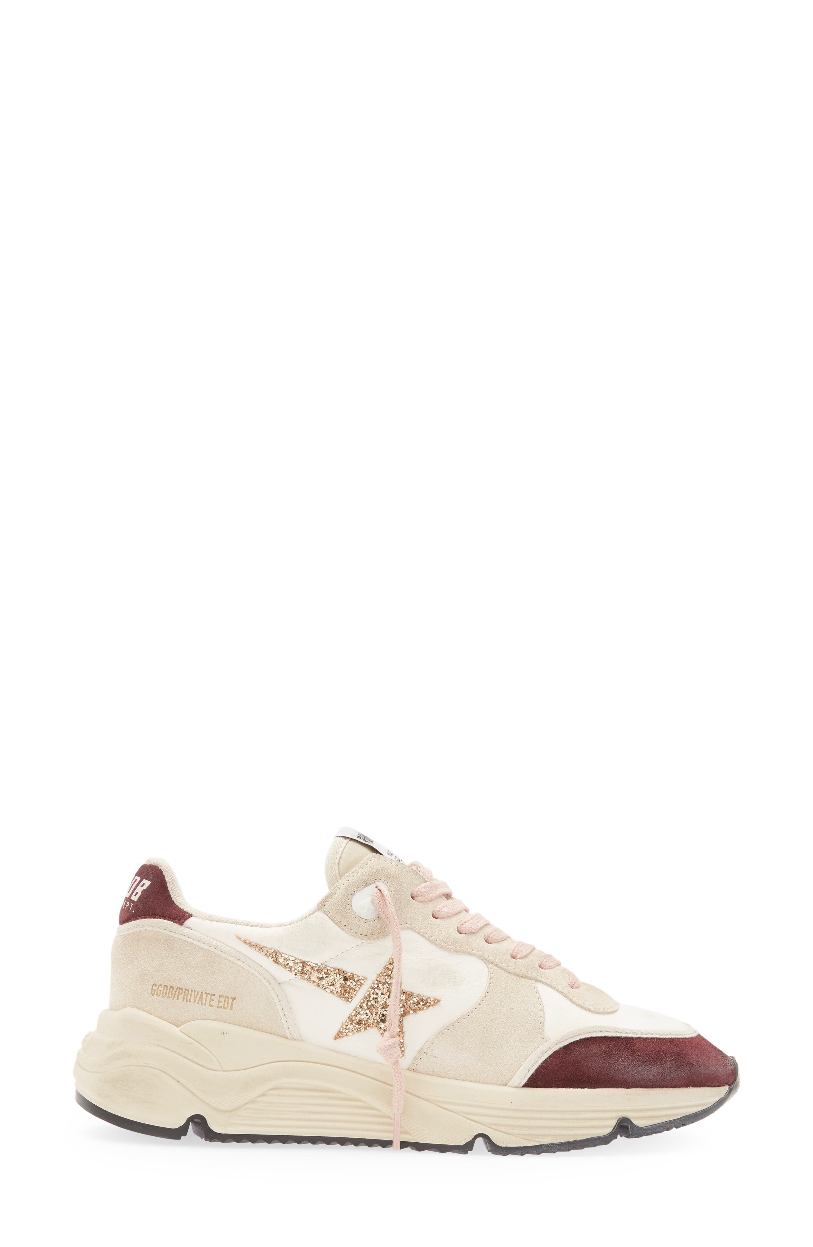 Golden Goose Glitter Star Running Shoe, Alternate, color, 