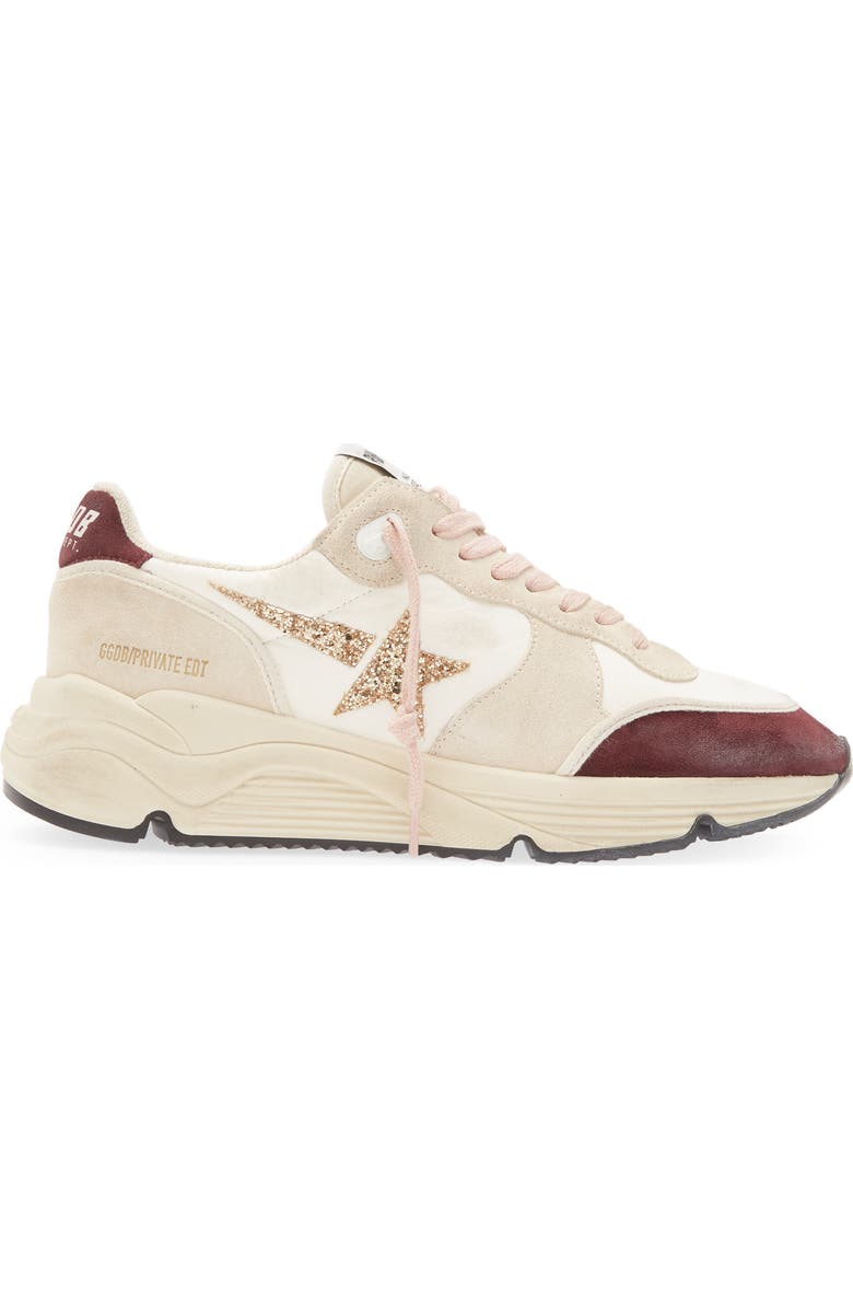 Golden Goose Glitter Star Running Shoe, Alternate, color,