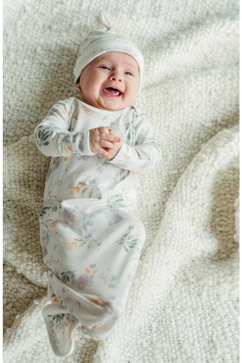 Take Me Home 3-Piece Organic Cotton Gown, Beanie and Blanket Set, Alternate, color, MULTI