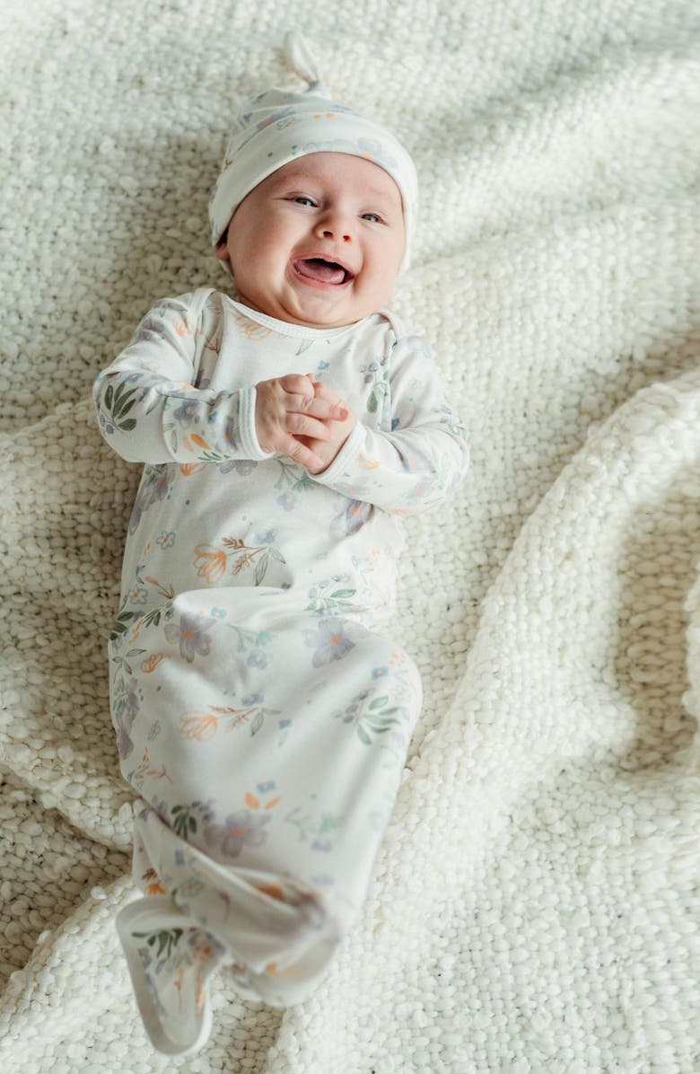 Under the Nile Take Me Home 3-Piece Organic Cotton Gown, Beanie and Blanket Set, Alternate, color, 