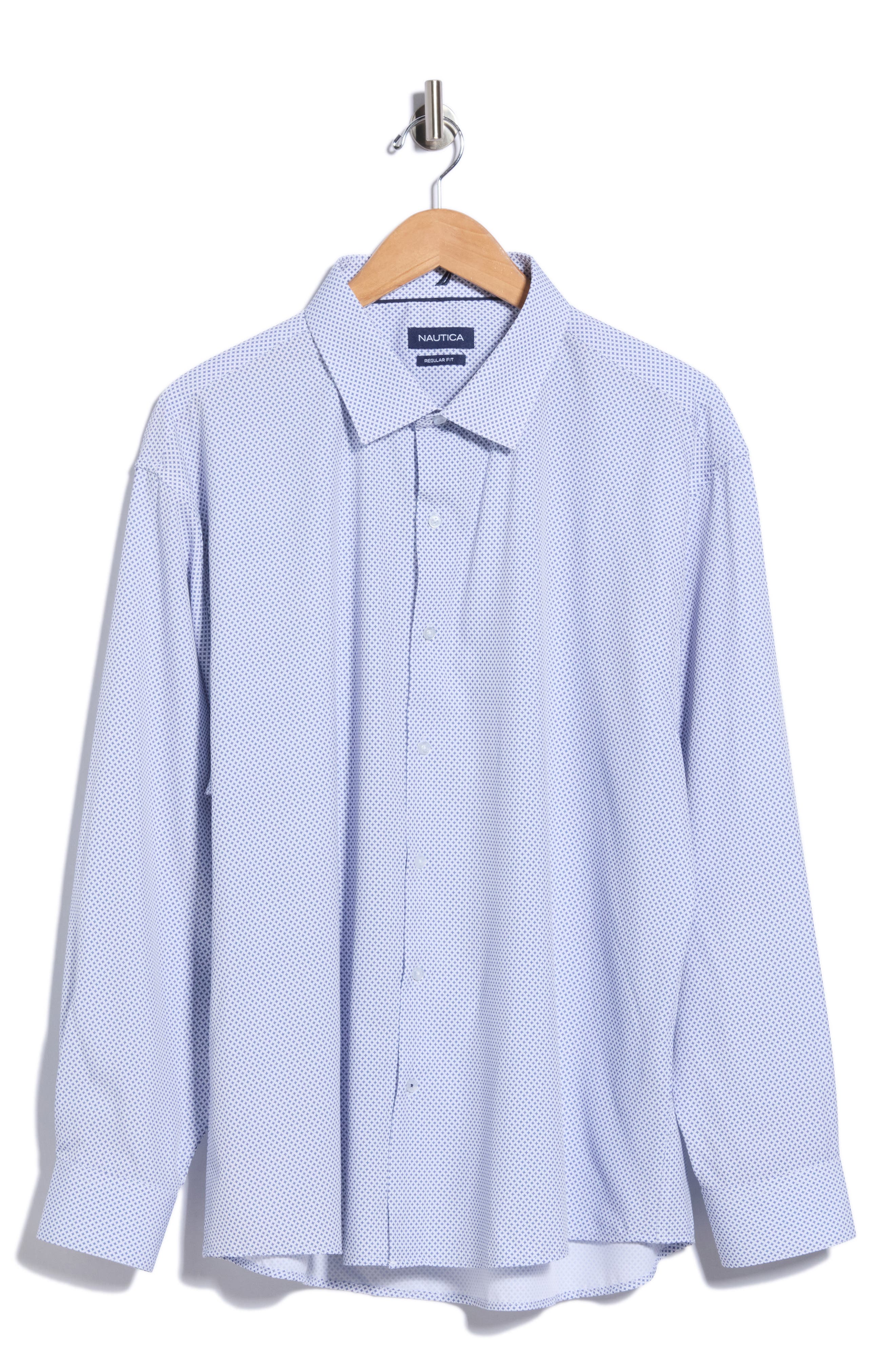 Printed Trim Fit Dress Shirt