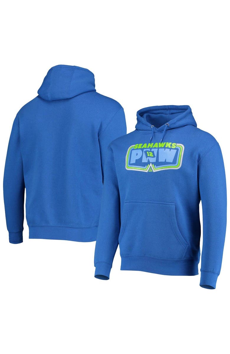 The Great PNW Men's THE GREAT PNW Royal Seattle Seahawks Decibel Pullover Hoodie, Main, color, 