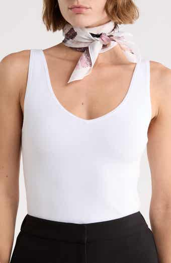 Watercolor Stripe Square Scarf