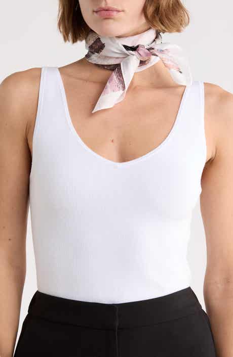 Watercolor Stripe Square Scarf