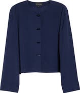 Emporio Armani Micro Leopard Spot Jacquard Top