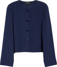 Emporio Armani Micro Leopard Spot Jacquard Top
