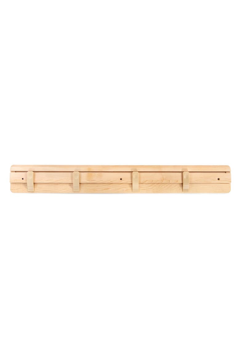 Premium Solid Maple Wooden Art Display Bar for Wall Mounting, Main, color, Beige