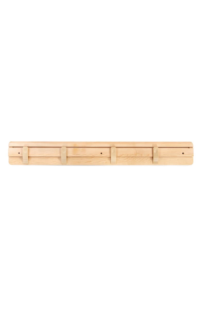 Kaplan Early Learning Company Premium Solid Maple Wooden Art Display Bar for Wall Mounting, Main, color, Beige
