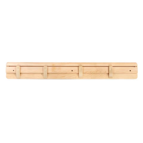 Premium Solid Maple Wooden Art Display Bar for Wall Mounting