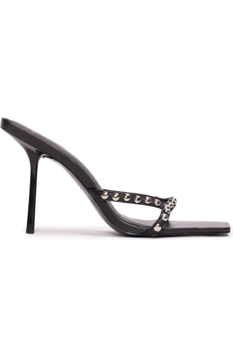 BLACK SUEDE STUDIO Leo Slide Sandal, Alternate, color, Black Buffed Nappa Studs