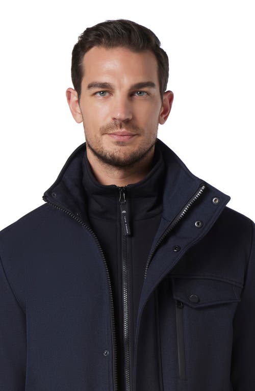 Andrew Marc Hoyt Water Resistant Softshell Jacket In Blue