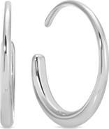 Ettika Circle Threader Hoop Earrings