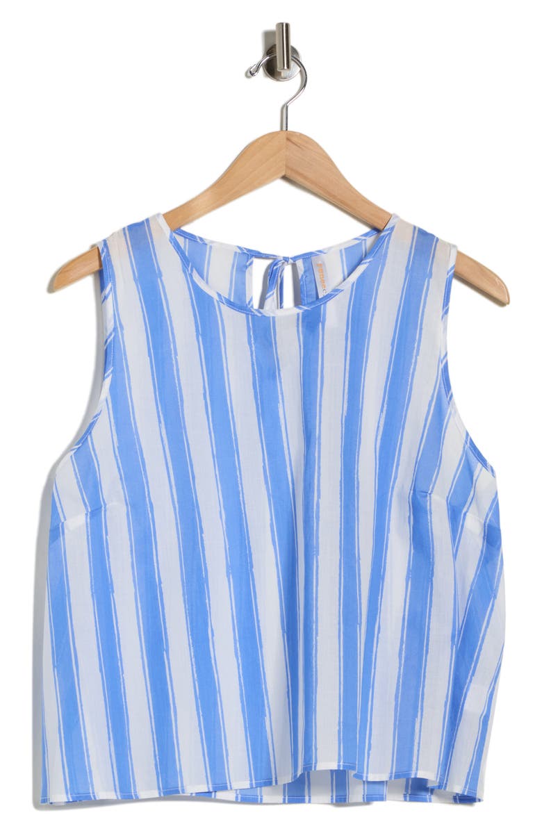 Renee C Striped Cotton Shell, Alternate, color, 
