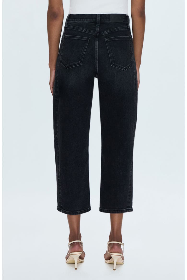Eli Ankle Barrel Jeans, Alternate, color, DARK MIDNIGHT