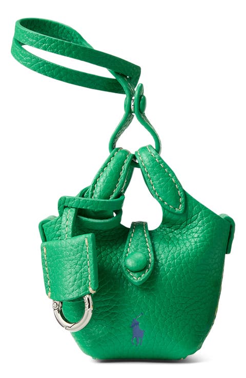 Polo Play Pebble Leather Bag Charm