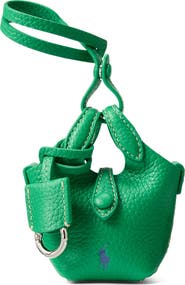 Polo Ralph Lauren Polo Play Pebble Leather Bag Charm