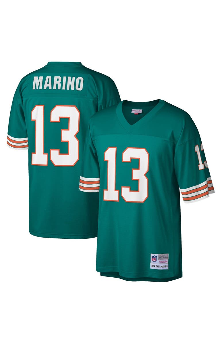 Mitchell & Ness Men's Mitchell & Ness Dan Marino Aqua Miami Dolphins 1984 Retired Player Legacy Replica Jersey, Main, color, Aqua