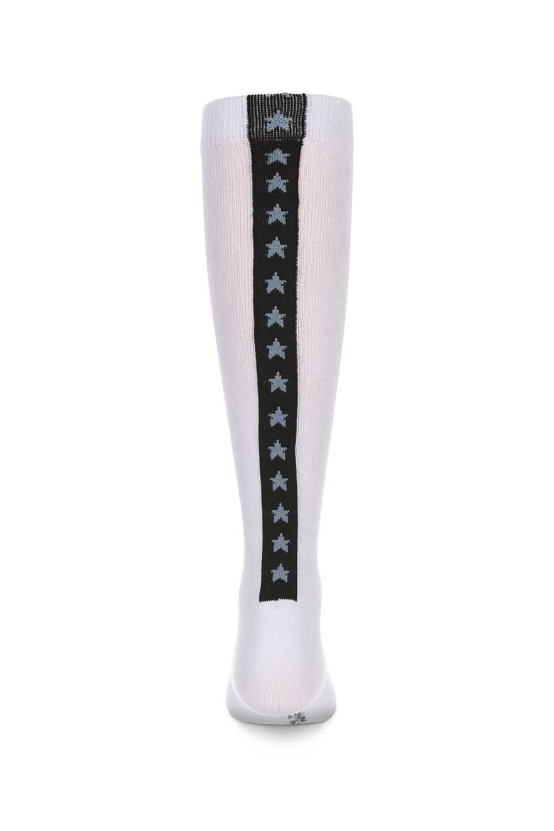 Star Backed Knee High Socks, Main, color, Blue